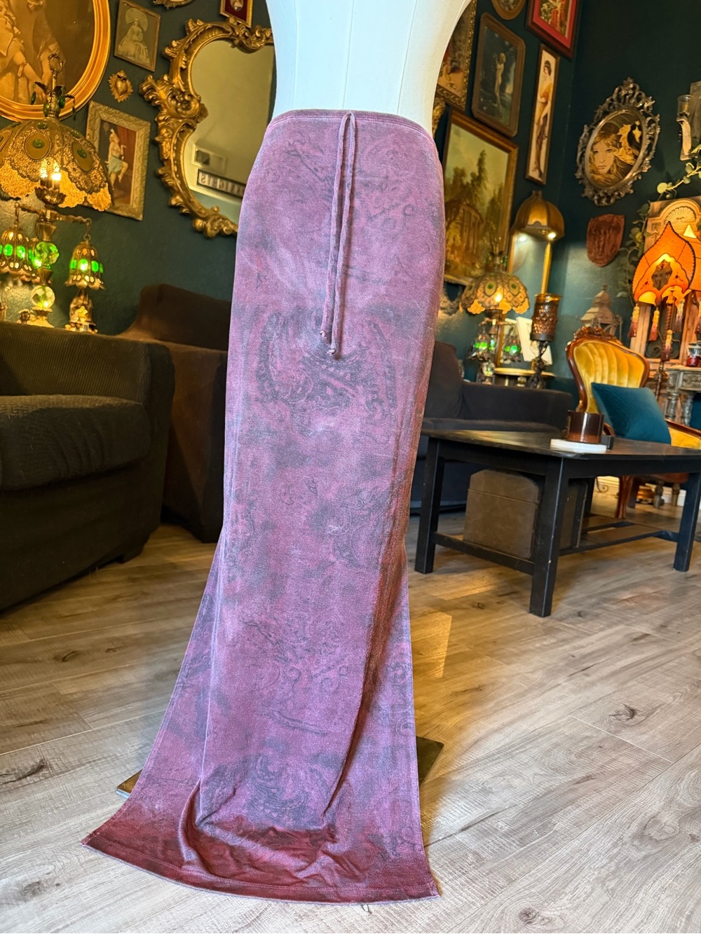 Vintage 90s Per Seption Maxi Skirt | Size Small | Y2K Whimsigoth - Picture 7 of 10